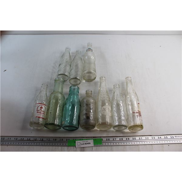(10) Assorted Soda Bottles