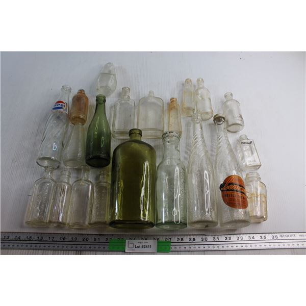 (21) Assorted Glass Bottles