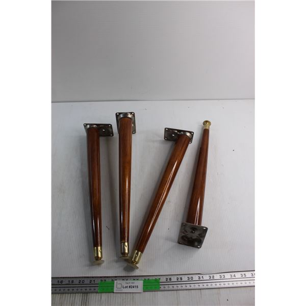 (4) MCM Table Legs 17''