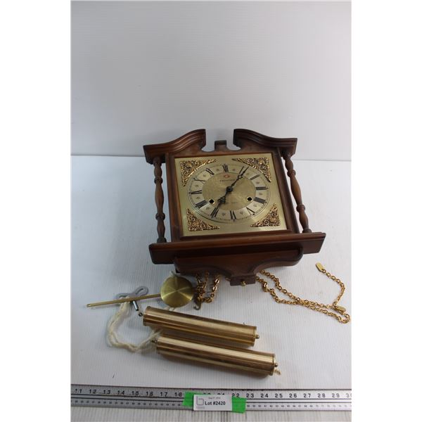 Frontier Grandfather Clock and Parts - Untested, As Is
