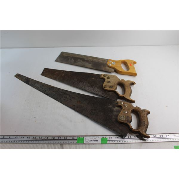 (3) Assorted Hand Saws