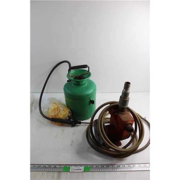 Pump with Hose and Garden Sprayer