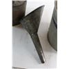 Image 3 : *Gas Can, Metal Funnel and Galvanized Oil Funnel Bucket