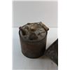 Image 4 : *Gas Can, Metal Funnel and Galvanized Oil Funnel Bucket
