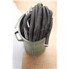 Image 6 : *(2) Assorted Hoses - Length Unknown and Plastic Garbage Can