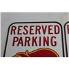 Image 2 : (2) Calgary Flames Reserved Parking Signs 18'' x 12''