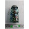 Image 1 : Jar with Assorted Marbles