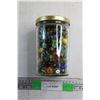 Image 1 : Jar with Assorted Marbles