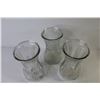 Image 2 : (3) Glass Vases (8.5" tall)