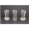 Image 1 : (3) Glass Vases (8.5" tall)