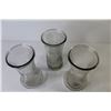 Image 2 : (3) Glass Vases (8.5" tall)