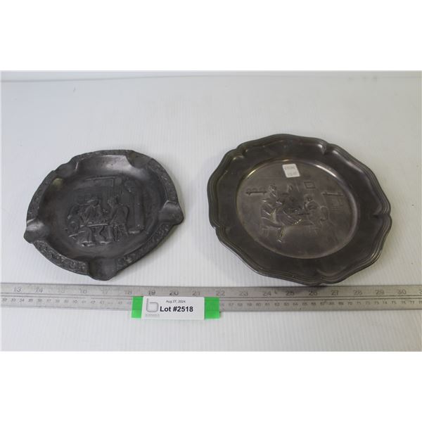Pewter Plate - Pewter Ashtray