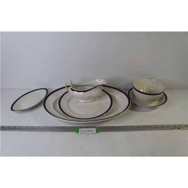 Falcona Ware Dishes - Plates - Gravy Boat - Bowls