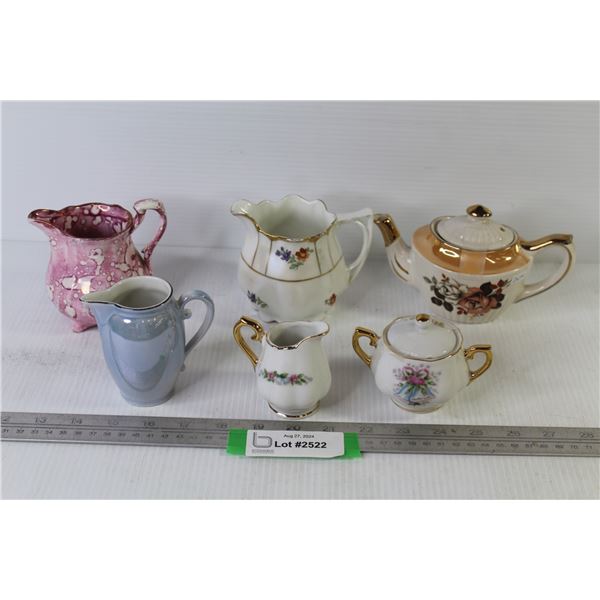 Creamers - Sugar Bowl - Teapot