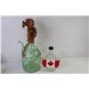 Image 5 : Wine Bottle - (2) Steins (one is chipped) - Canadian Syrup Bottle - Metal Clinton Whisky Cup - Soap 