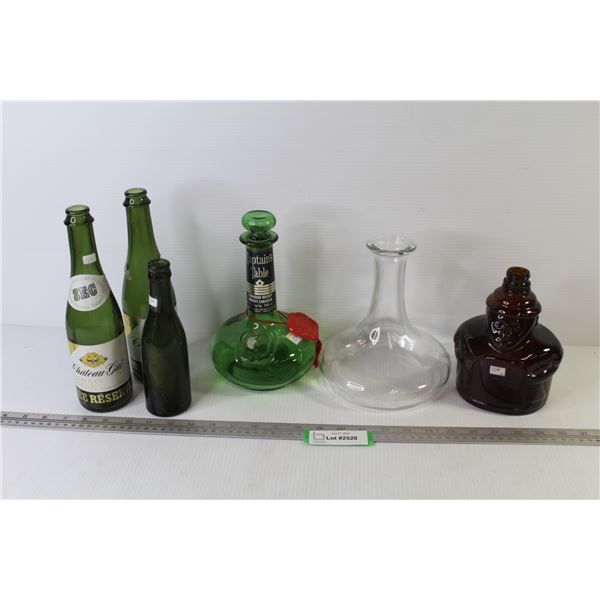 Vintage Wine Bottles & Decanters