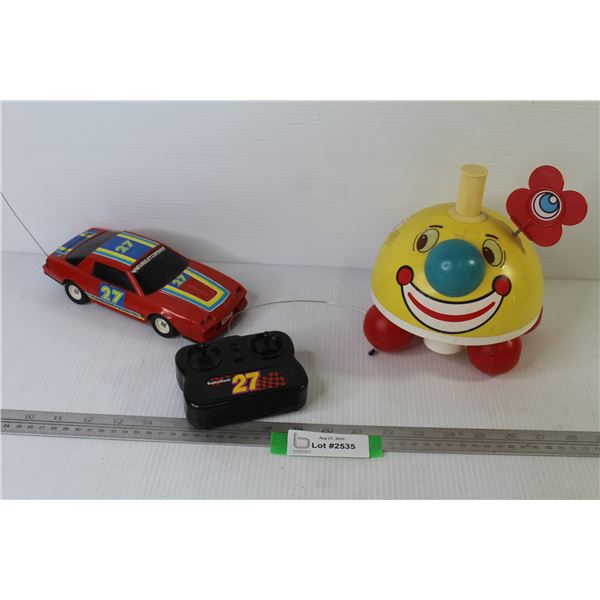 Vintage Chey Camaro Remote Car (untested) - Kid's Plunger Toy