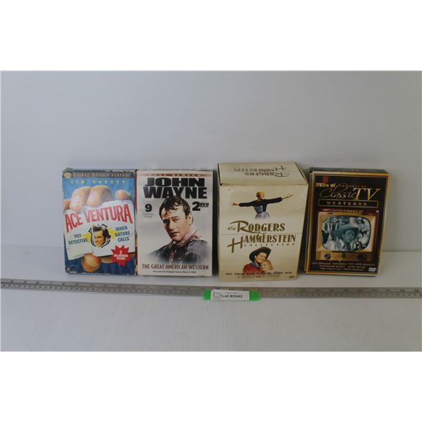 (4) DVD Sets - John Wayne - Westerns - Ace Ventura - The Rogers & Hammerstein Collection
