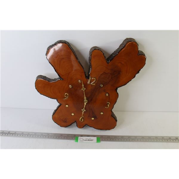 Live Edge Battery Operated Wall Clock (16" x 1.5" - untested)