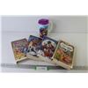 Image 1 : (4) VHS Tapes - Walt Disney - Walt Disney World Drinking Cups