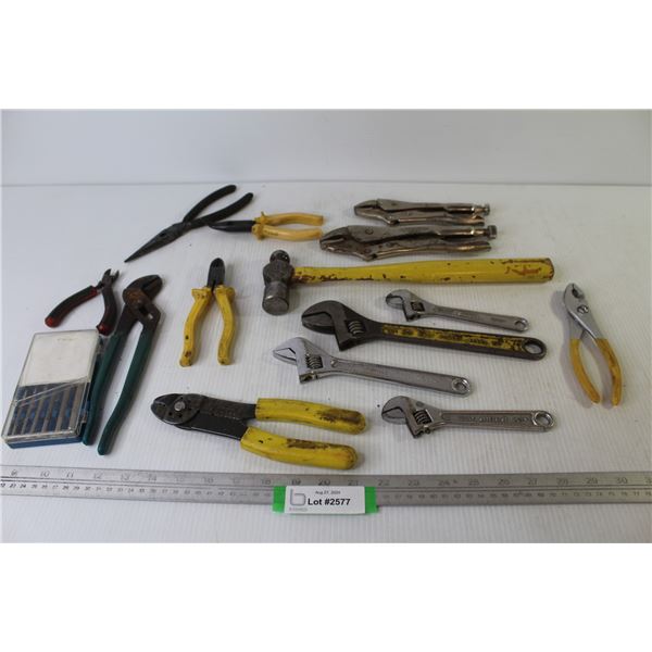 Ball Peen Hammer - Pliers - Side Cutters - Vice Grips - Wire Cutters