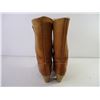 Image 4 : Tan Leather Cowboy Boots-Size 7.5