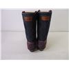 Image 3 : Denim Suede Cowboy Boots-Size in pictures