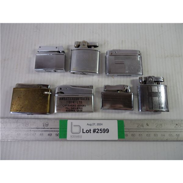 (7) Vintage Butane Lighters-untested-as is