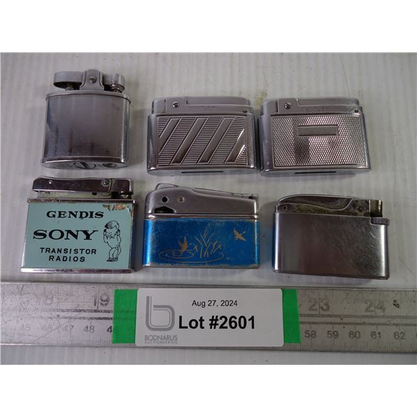 (6) Vintage Butane Lighters-untested-as is