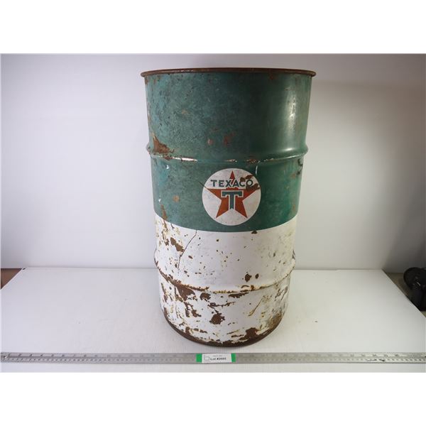 *Vintage Texaco Oil Drum-100 lbs