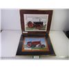 Image 1 : (2) Homemade Framed Tractor Pictures in 20"x16" Frames (some frame damage)