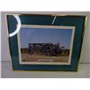 Image 3 : (2) Homemade Framed Tractor Pictures in 20"x16" Frames (some frame and broken glass damage)