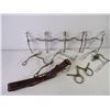 Image 7 : (7) Vintage Metal Horse Tack Riding Equine,(1) Vintage Horse Snaffle Bit, Hobbles, Roping Accessory 