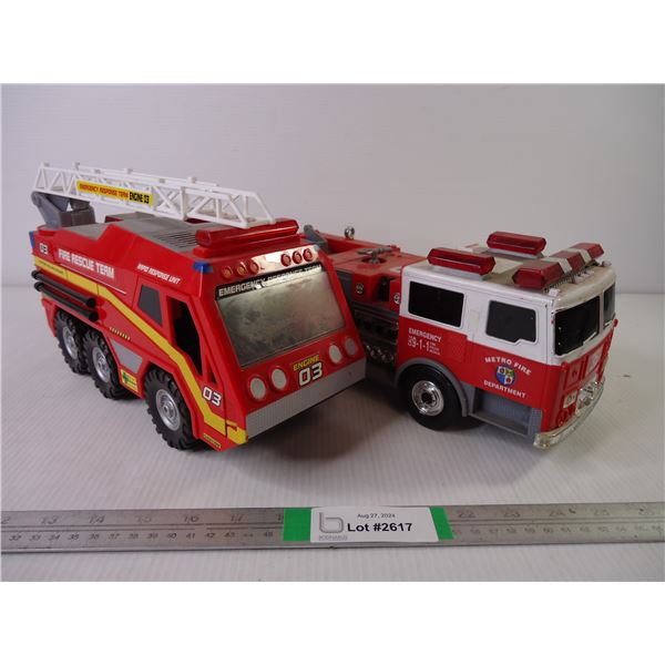(2) Toy Fire Trucks