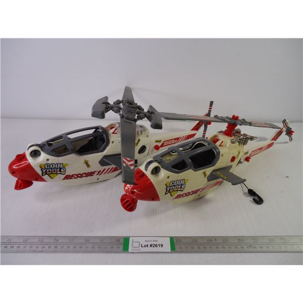 (2) Tonka Rescue Helicopters