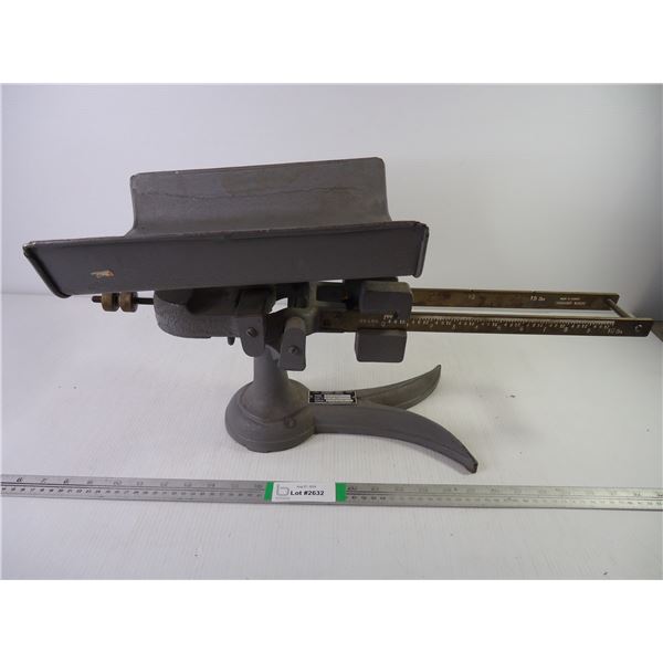 Fairbanks-Morse Cast Iron Claw Foot Postal Scale