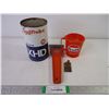 Image 1 : (4) Assorted Gulf Oil Items-Oil Can, Scraper, Coffee Mug Key Chain