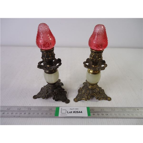 (2) Italian Bronze Pieces for Chandelier or Décor Items