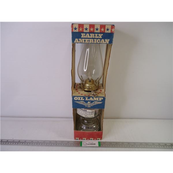 Early American Oil Lamp in original Box