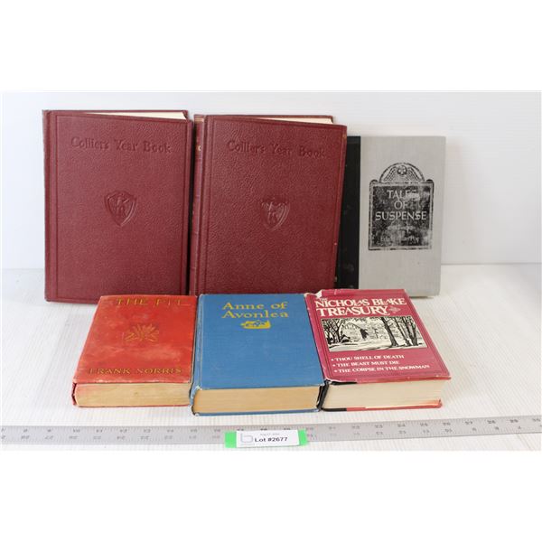(2) Collier's Year Books, Tales Of Suspense Book, The Pit, Anna Of Avonlea, The Nicholas Blake Treas