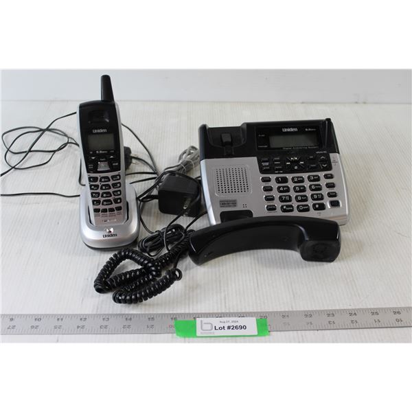 Uniden Home Phone Landline with Wireless Handheld Phone - Tested Works