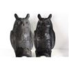 Image 3 : (2) Plastic Owl Yard Decorations, Assorted Iron Wire Racks/Pegs???