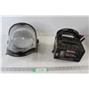 Image 1 : Welding/Grinding Helmet, Motomaster Car Battery Charger 6/2 Amp. 6/12V - Untested