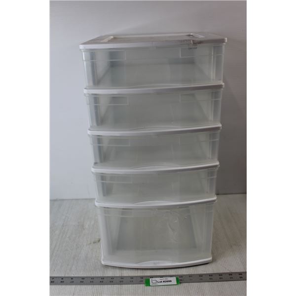 Plastic 5 Drawer Storage Container