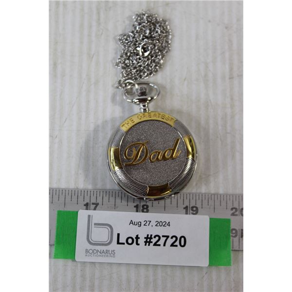 The Greatest Dad Pocket Watch - Cannot Guarantee Authenticity