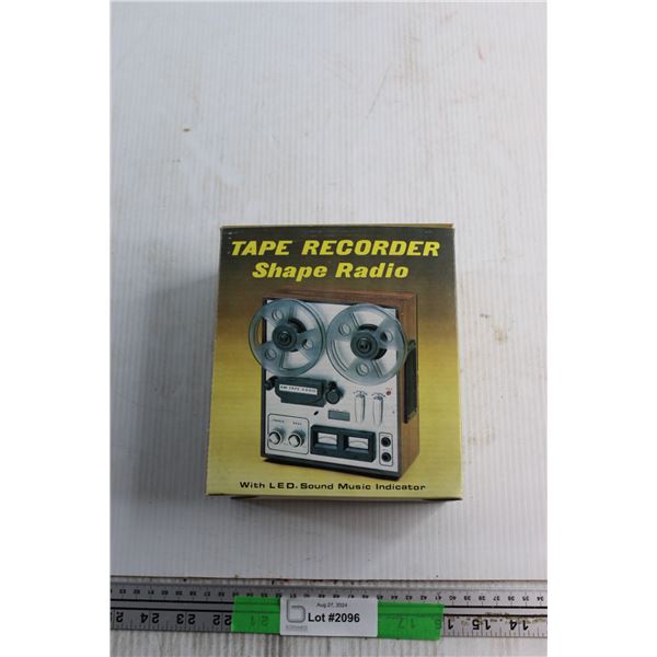 Tape Recorder Shape Radio - Untested
