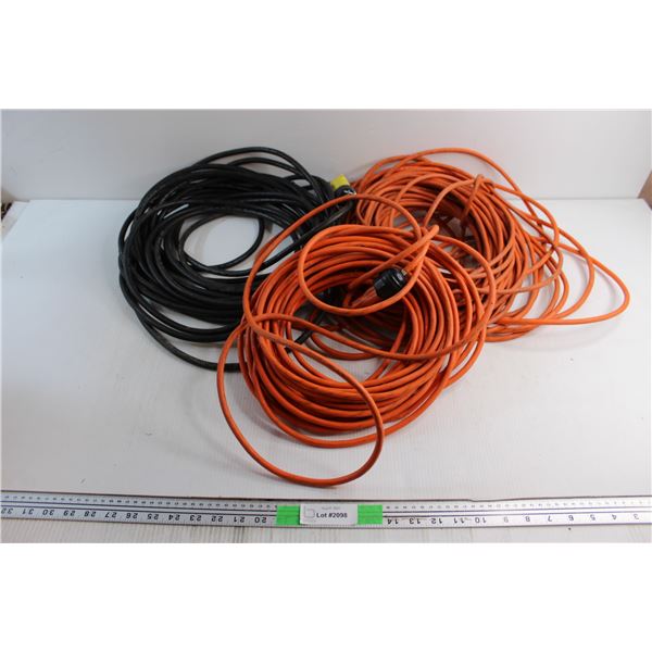 (3) Cord Extension Cables - Length Unknown, Some Damage