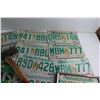 Image 3 : (10) Assorted Saskatchewan Licence Plates, Axe and Fertilizer Sprayer