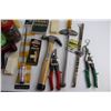 Image 2 : Hammer, Tin Snips, Oil Filters and Assorted Items