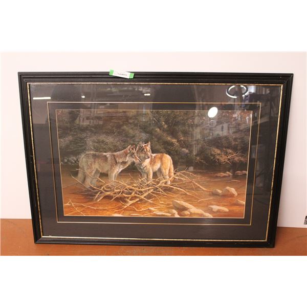 *Framed Wolf Print - 43 1/4" x 30 1/2"